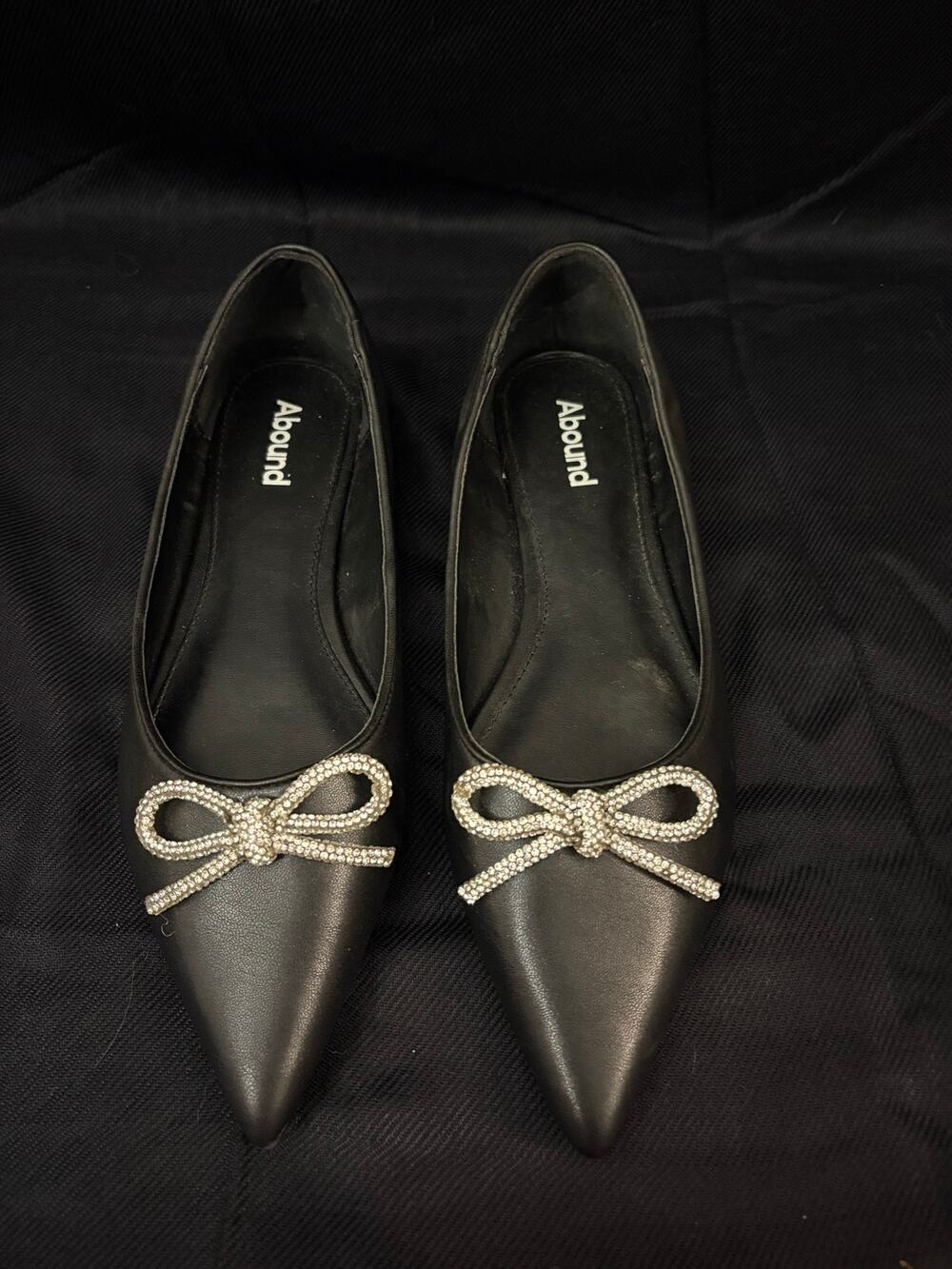 Abound Gorgi Flats Nordstrom Black Pointed Toe 8 Dark Fairy Whimsy Goth